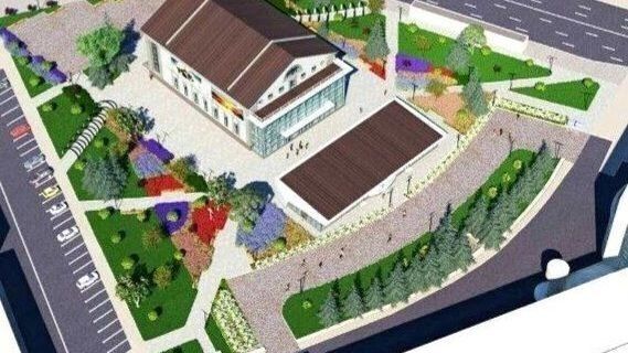 эскиз благоустройства сквера у кинотеатра Маяковского