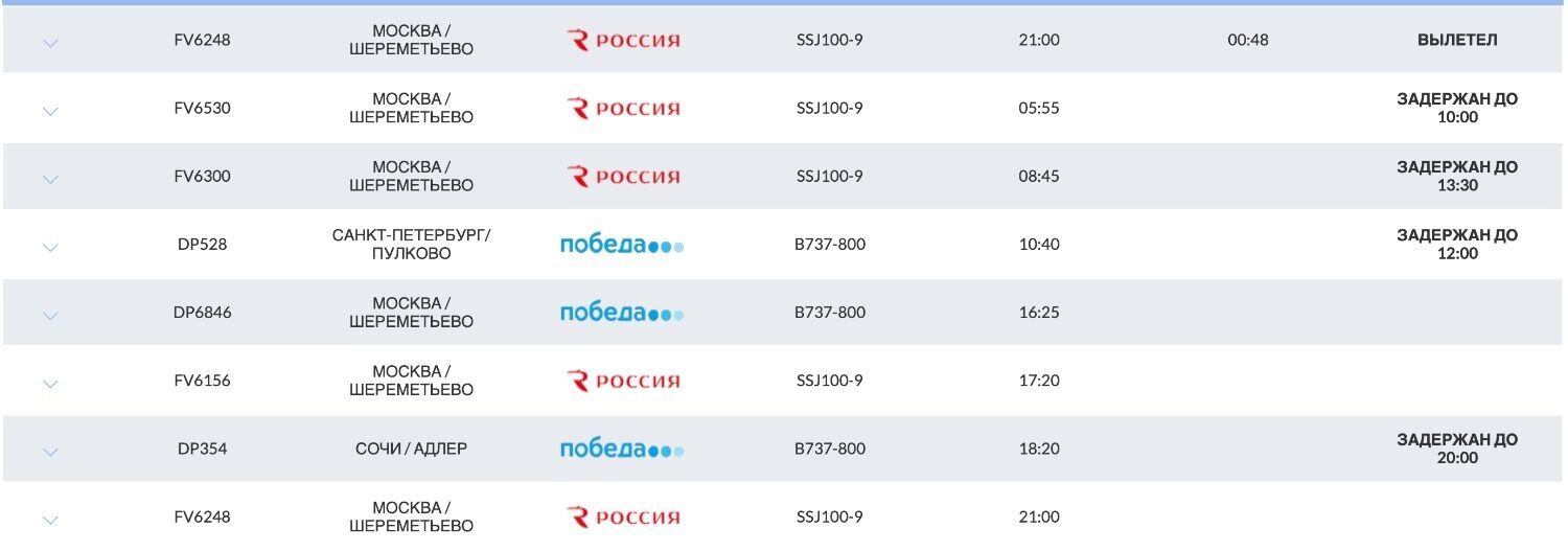 Онлайн-табло рейсов на вылет из Бегишево 23 сентября