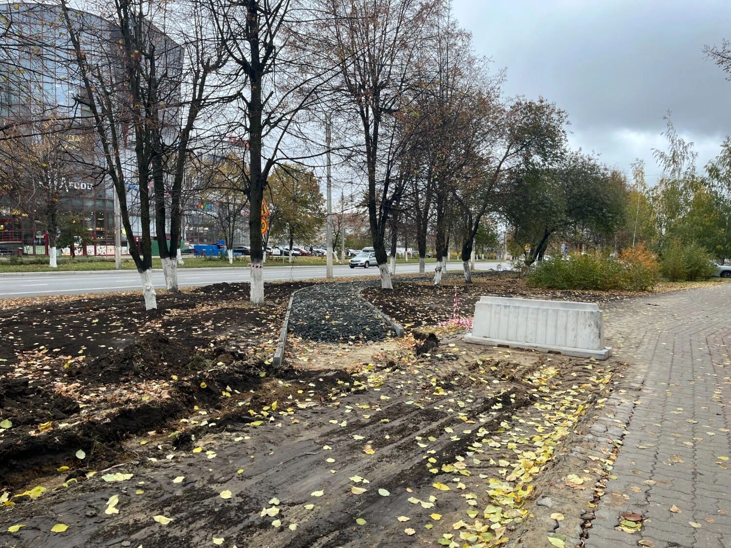 Будущая велодорожка на&nbsp;проспекте Ватутина