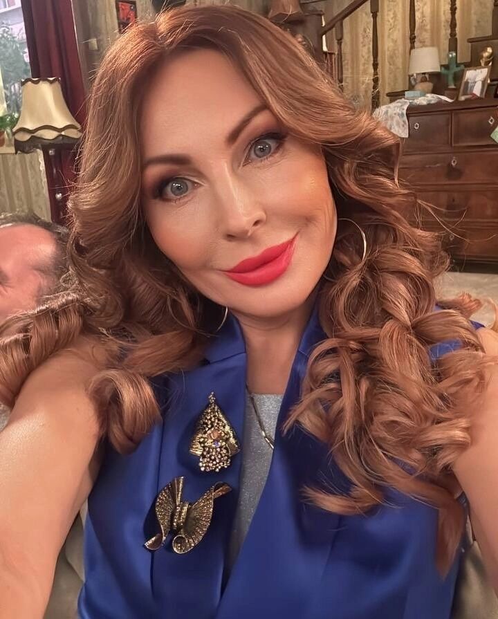 Наталья Бочкарева на съемках «Букиных»