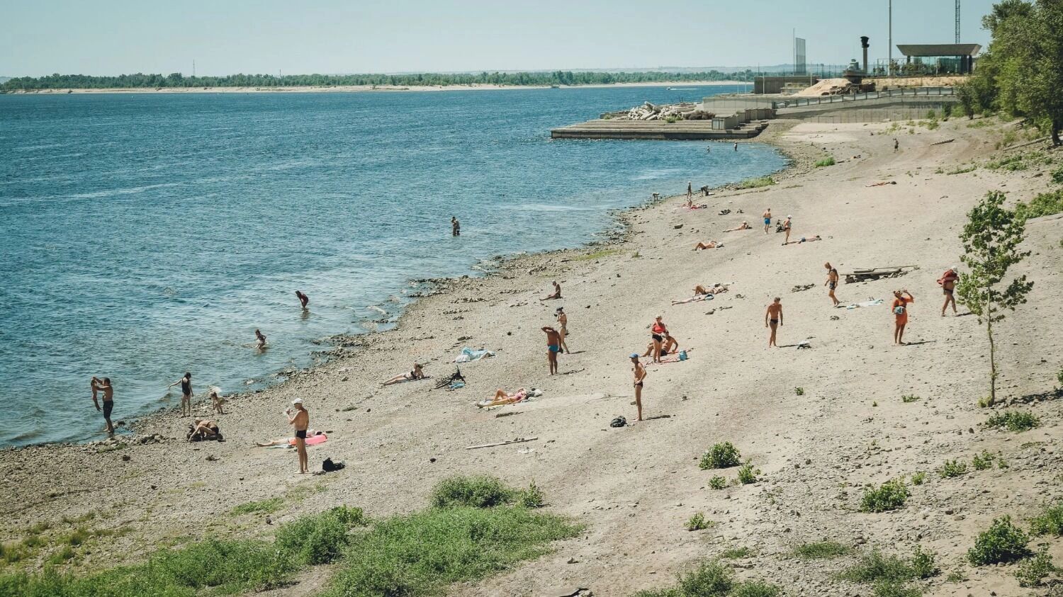 Пляж на Волге