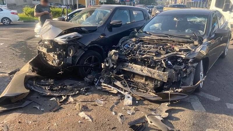 Три автомобиля столкнулись в&nbsp;Белгороде
