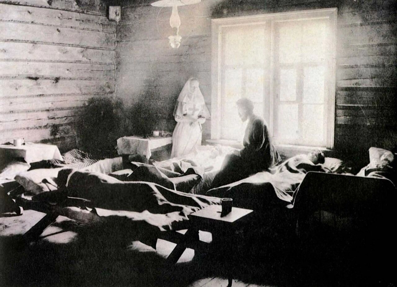 Больные тифом в Княгинине