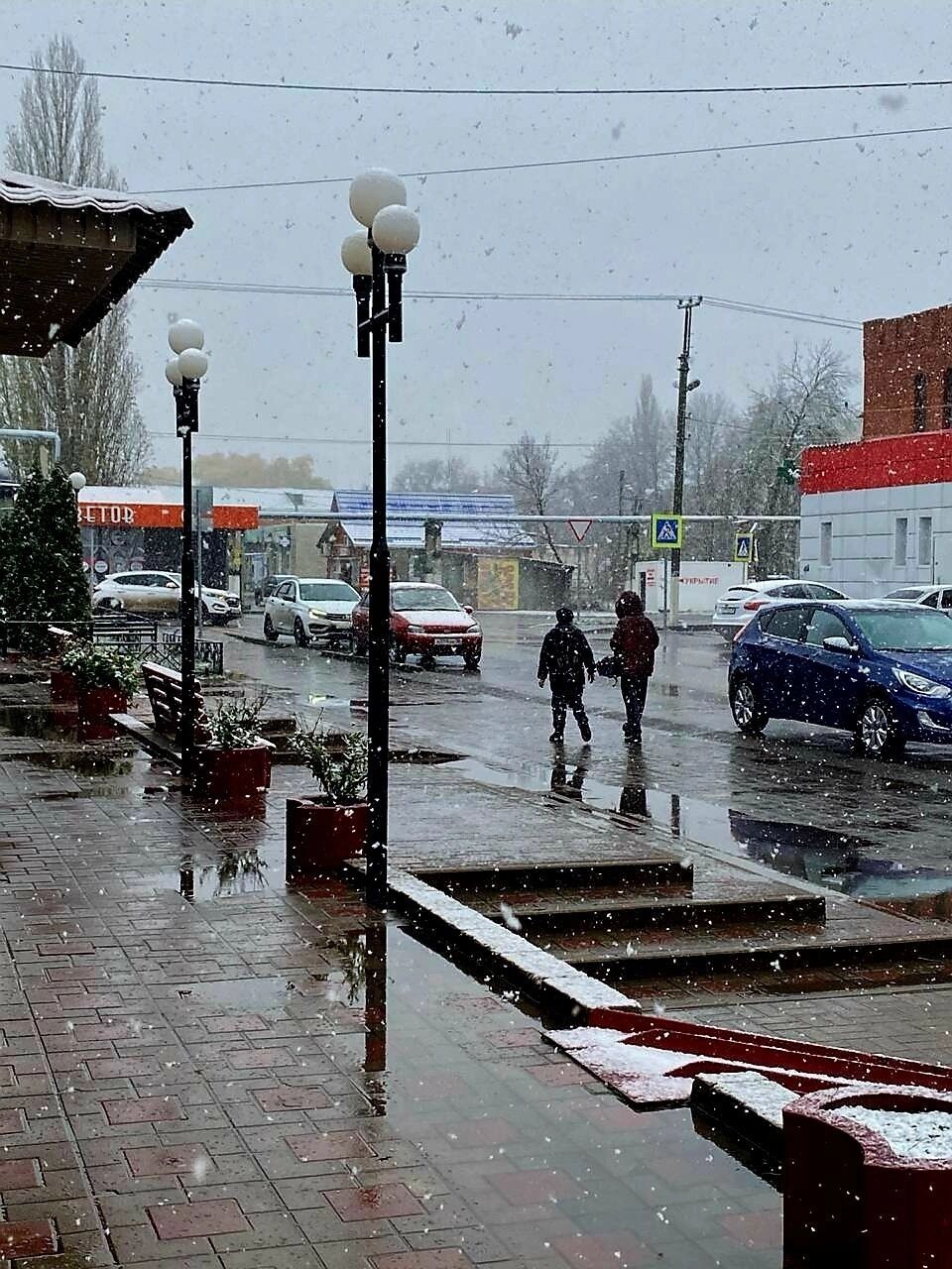 Выпавший в&nbsp;Валуйках снег