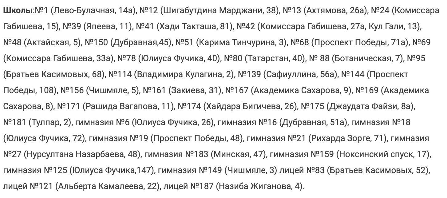 Адреса отключения горячей воды в Казани в сентябре