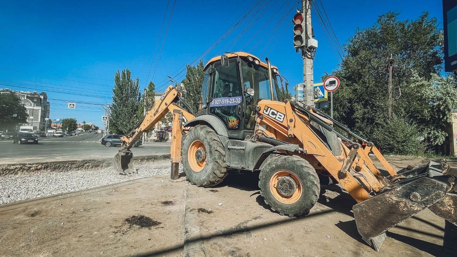 Из-за ремонта постоянно возникают пробки