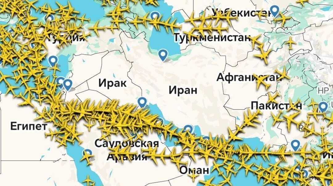 Воздушное пространство Израиля и соседних стран полностью закрыто для полетов гражданской авиации