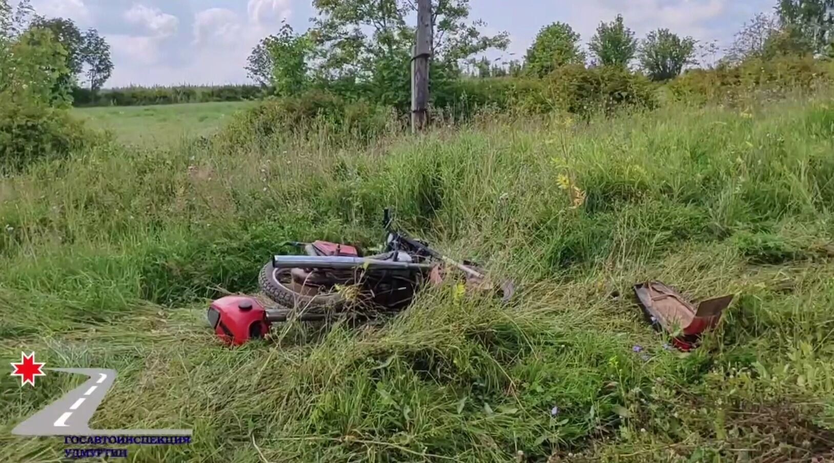 В Удмуртии водитель мотоцикла получил увечья после аварии