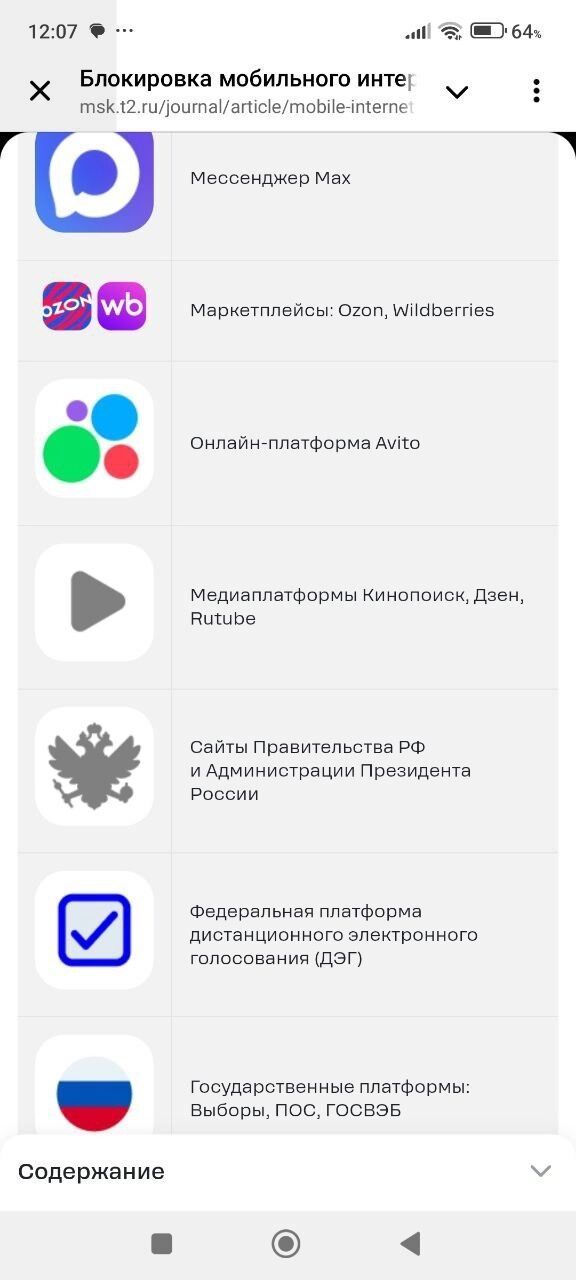 скриншот сообщения от&nbsp;Т2