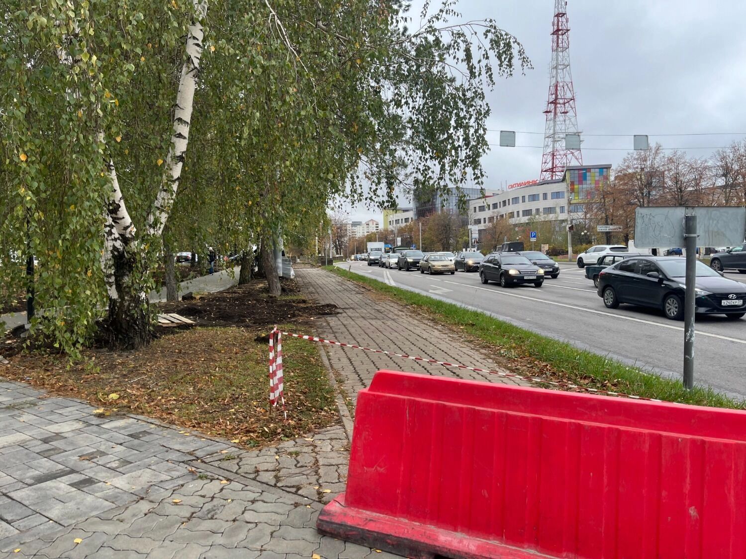 Будущая велодорожка на проспекте Ватутина