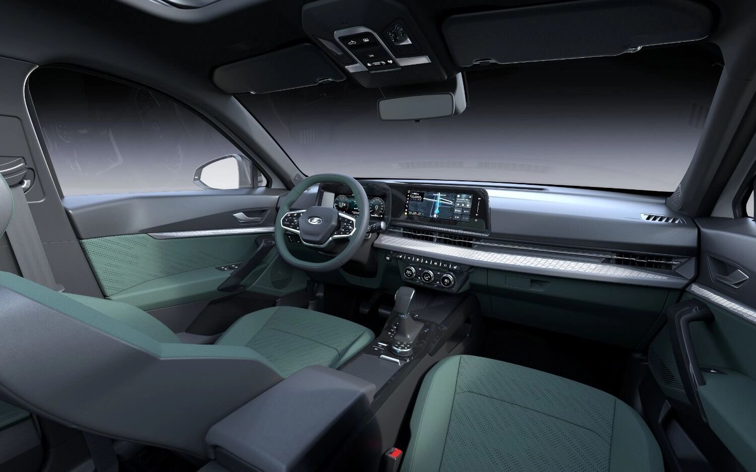 Интерьер Lada Azimut может быть решен в различных цветовых решениях