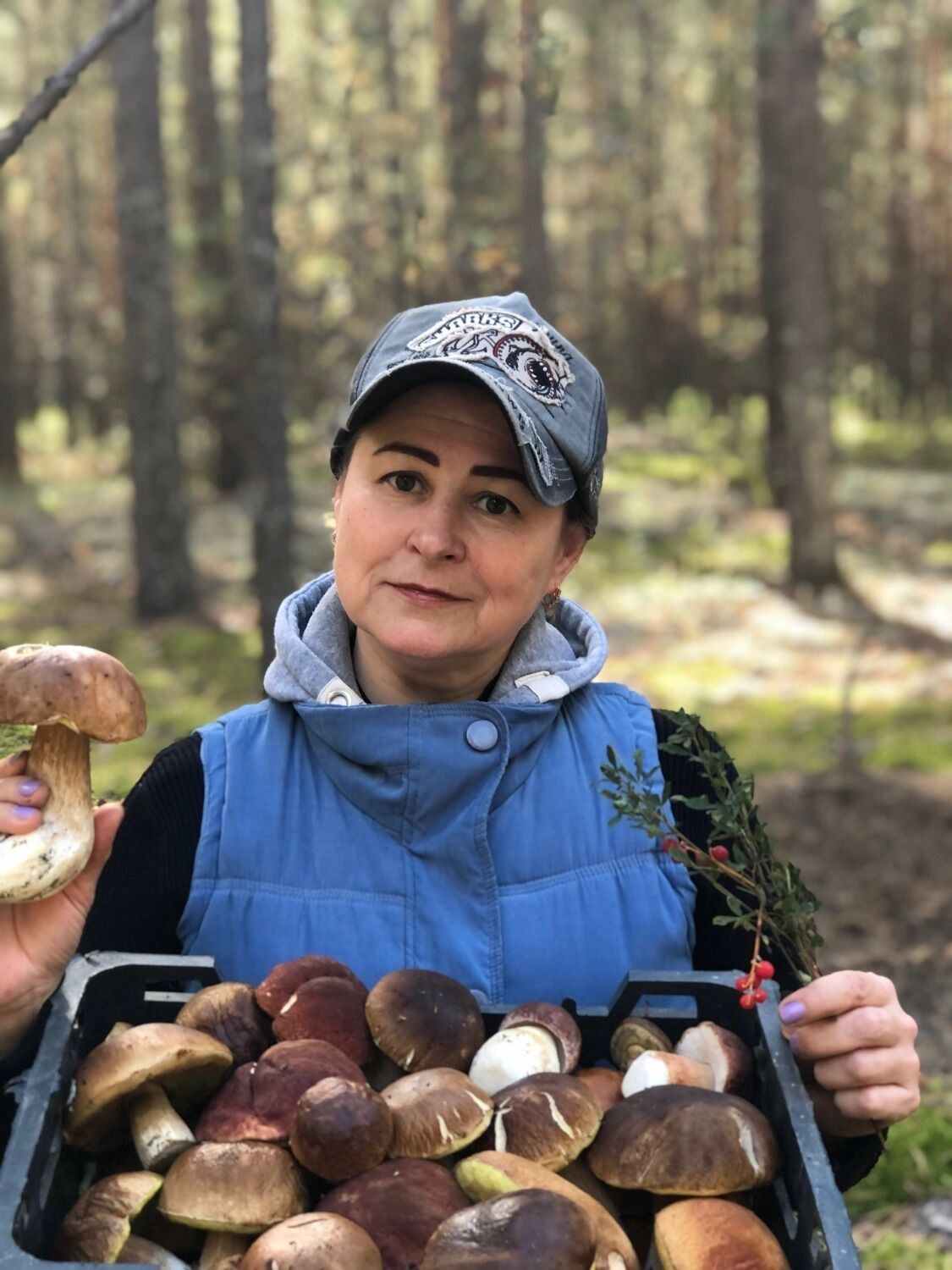 Белые грибы рядом с селом Останкино