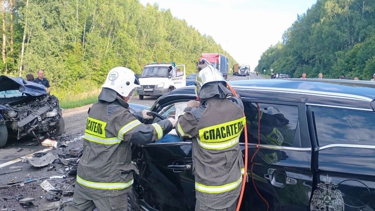 Кадры с места аварии