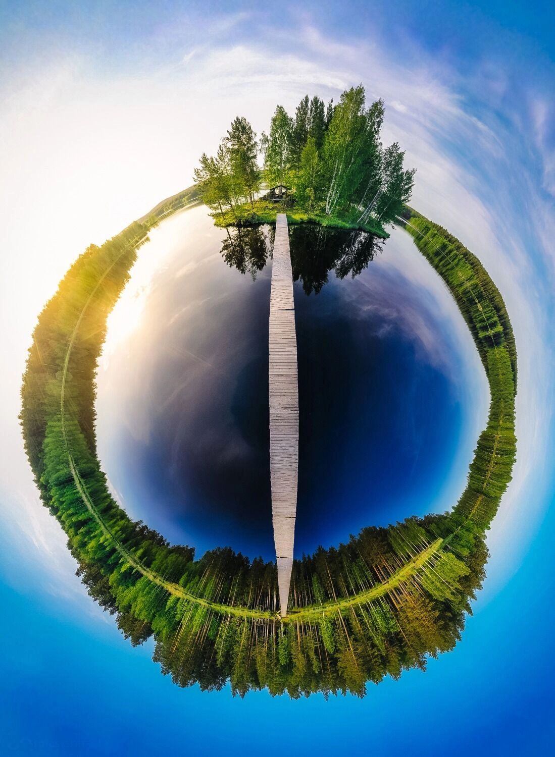 Вид острова на камеру 360