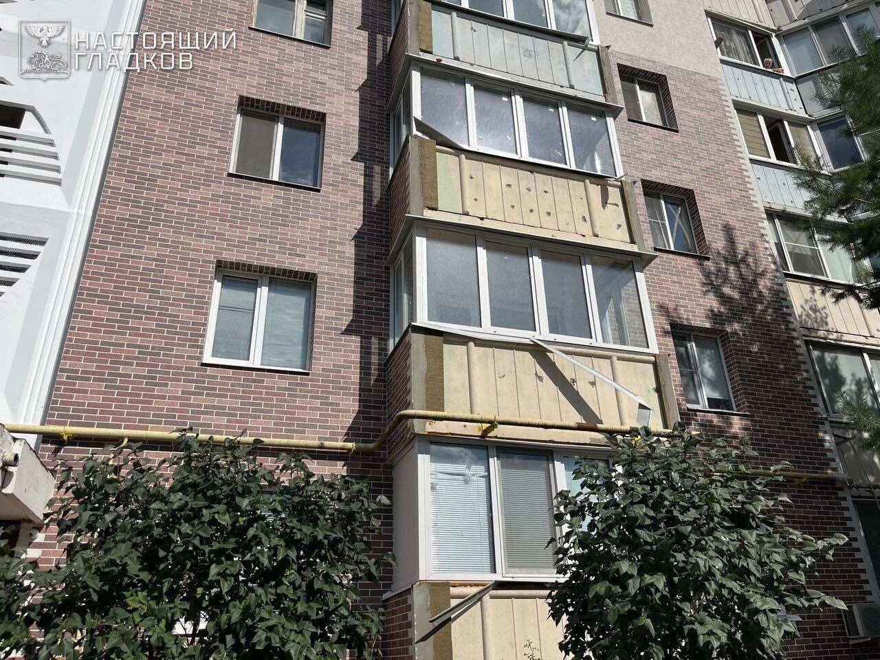 Попавшие под удар БПЛА дома в&nbsp;Белгороде