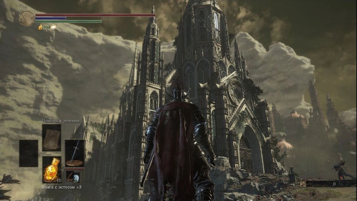 «Dark Souls» 3 (16+) -- красивый готический замок. 