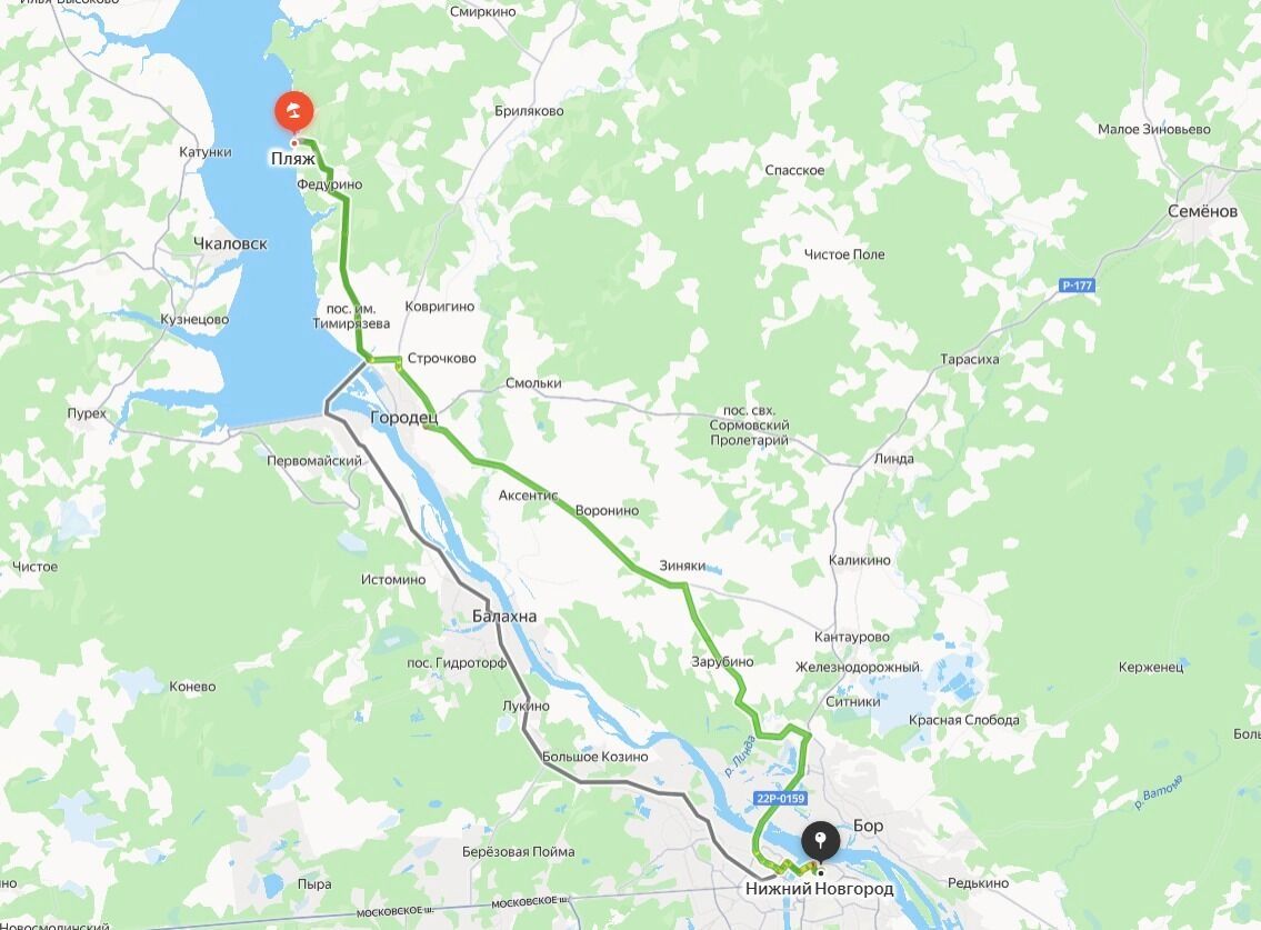 Где находится красивый пляж на Горьковском водохранилище