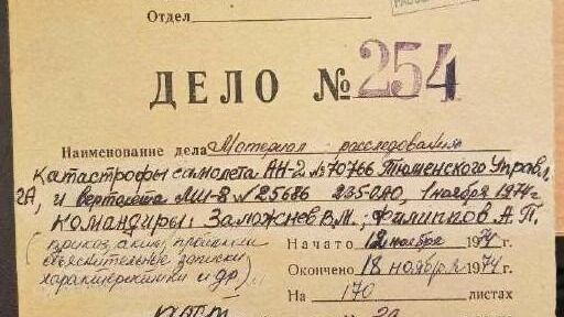 Дело №254 было засекречено до 1987 года
