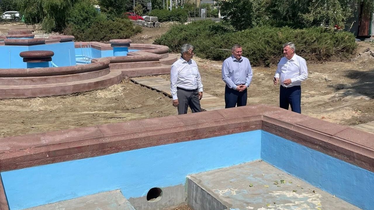 Реконструкция фонтана в сквере Симбирцева