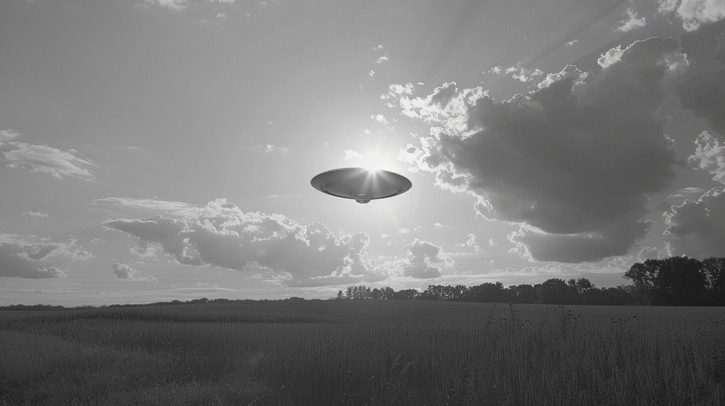 НЛО над полем