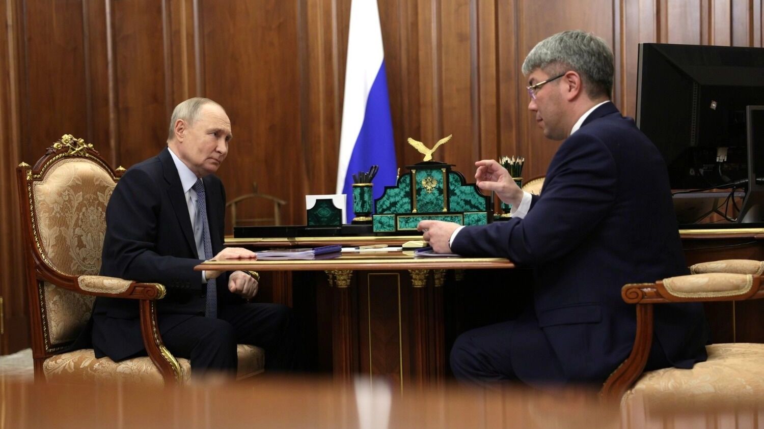 Глава Бурятии на встрече с президентом Путиным