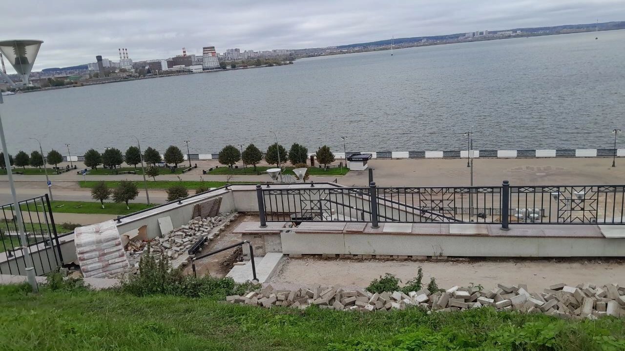 Работы на эспланаде еще немало