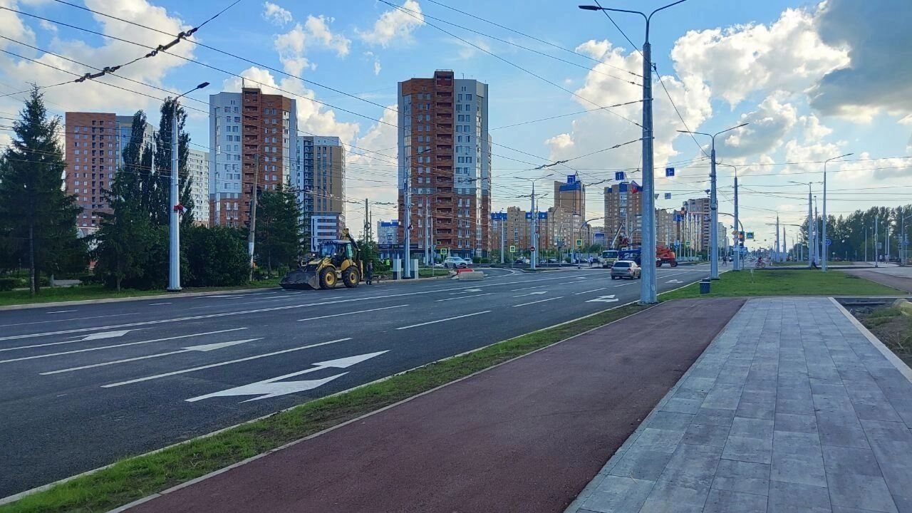 Омский бульвар Архитекторов уже задействован в общегородской дорожной сети