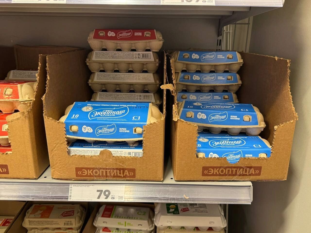 Цены на&nbsp;яйца в&nbsp;Пятёрочке