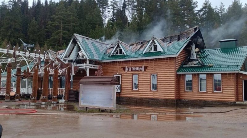 В усадьбе Тол Бабая в Удмуртии горела кафе-гостиница