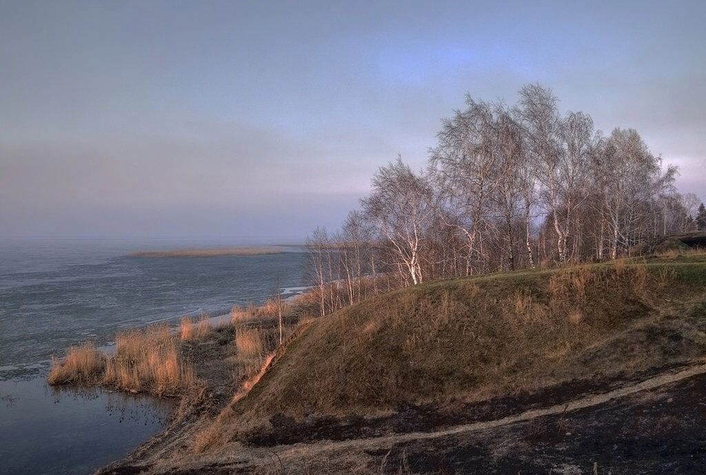 Виды Больших Крутинских озер в разные времена года