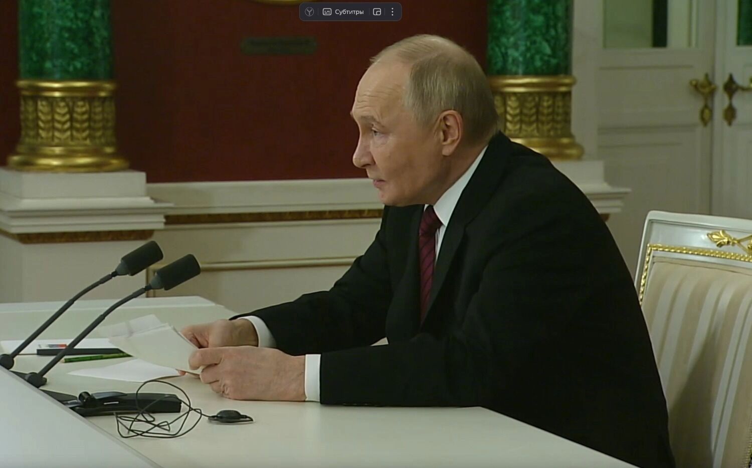 Владимир Путин ночью сообщил журналистам свои условия мирных переговоров по Украине