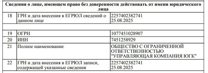 Сведения о&nbsp;смене руководства вчера внесли в&nbsp;ЕГРЮЛ