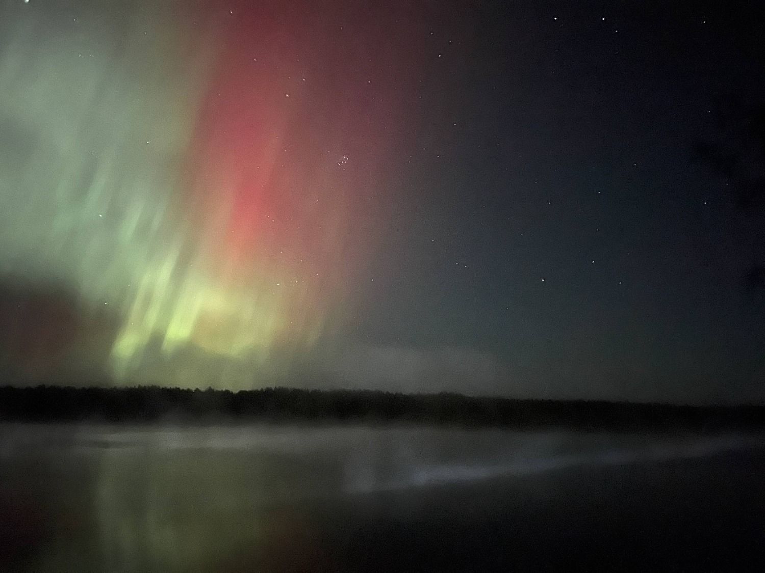 Жители Петербурга и Ленобласти увидели яркое северное сияние (фото)