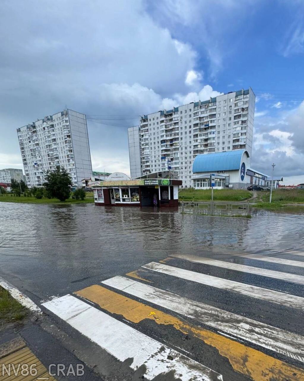 Несколько улиц ушло под воду