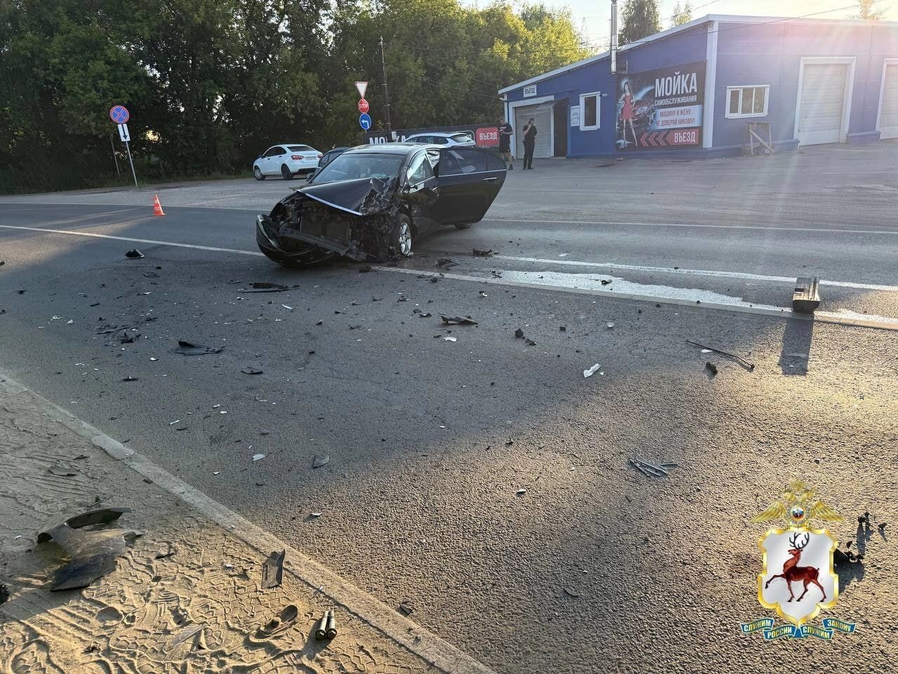 Кадры с места ДТП