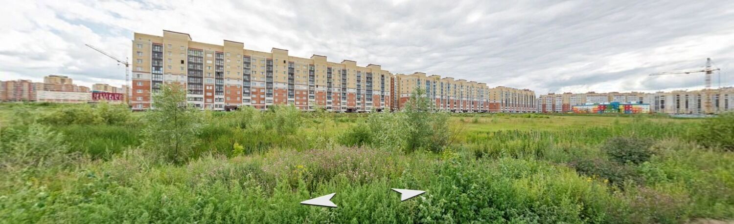 Вид на достроенные дома в микрорайоне Прибрежный