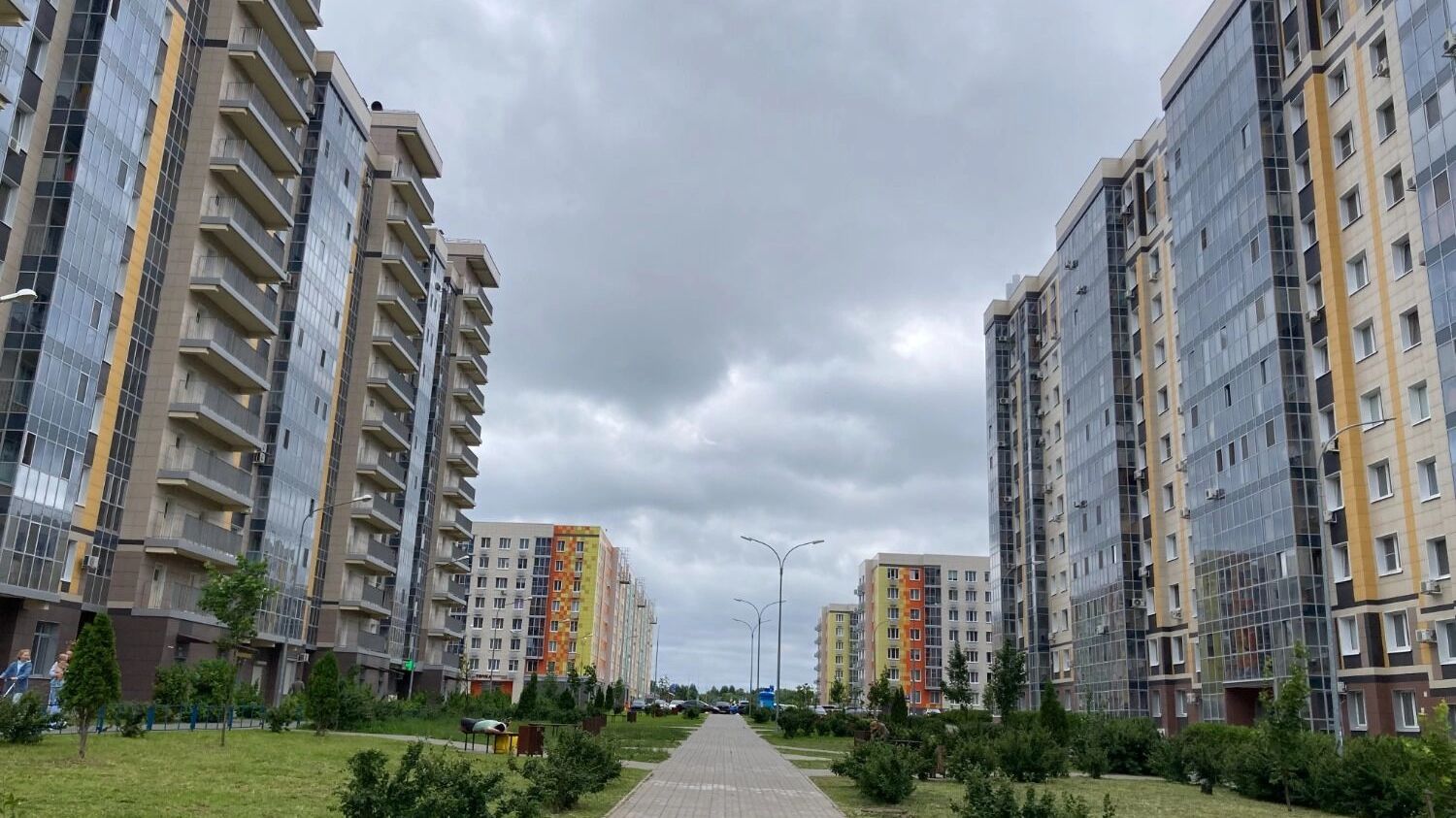 Улица Тэцевская в Авиастроительном районе Казани