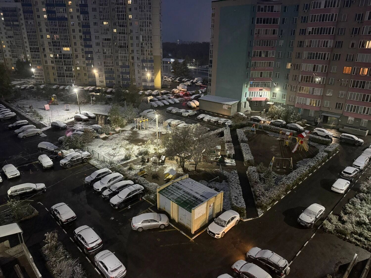 Снег в Омске выпал ночью 10 октября