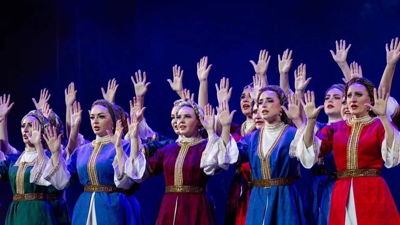 Некоторые кадры с концерта Омского хора в Кремле