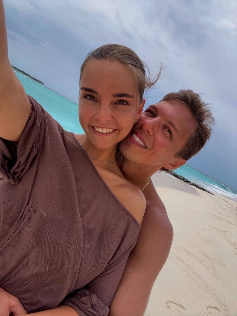 Дина Аверина с&nbsp;Дмитрием Соловьевым на&nbsp;свадебном путешествии