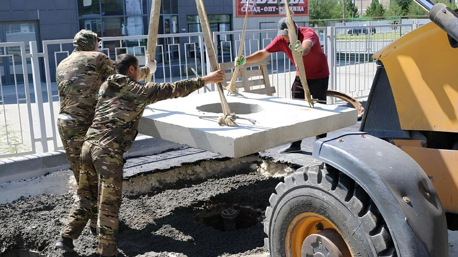 Ремонт дороги на&nbsp;улице Новодвинская