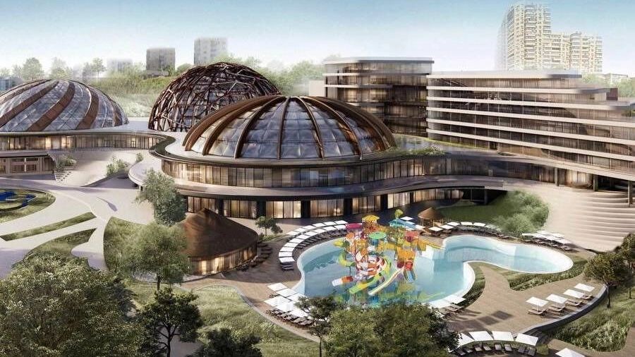 Волгоградцам показали, как будет выглядеть аквапарк в пойме реки Царица