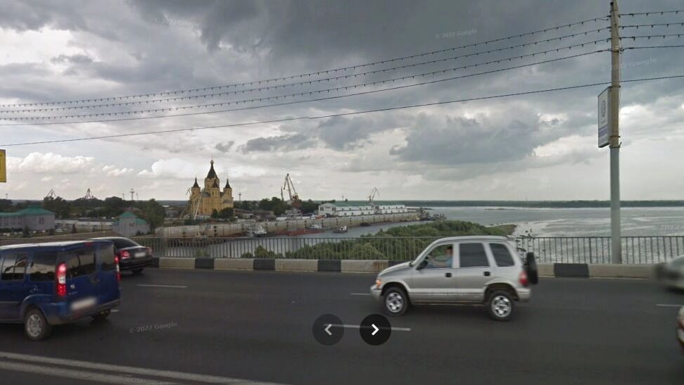 Канавинский мост, вид на Стрелку