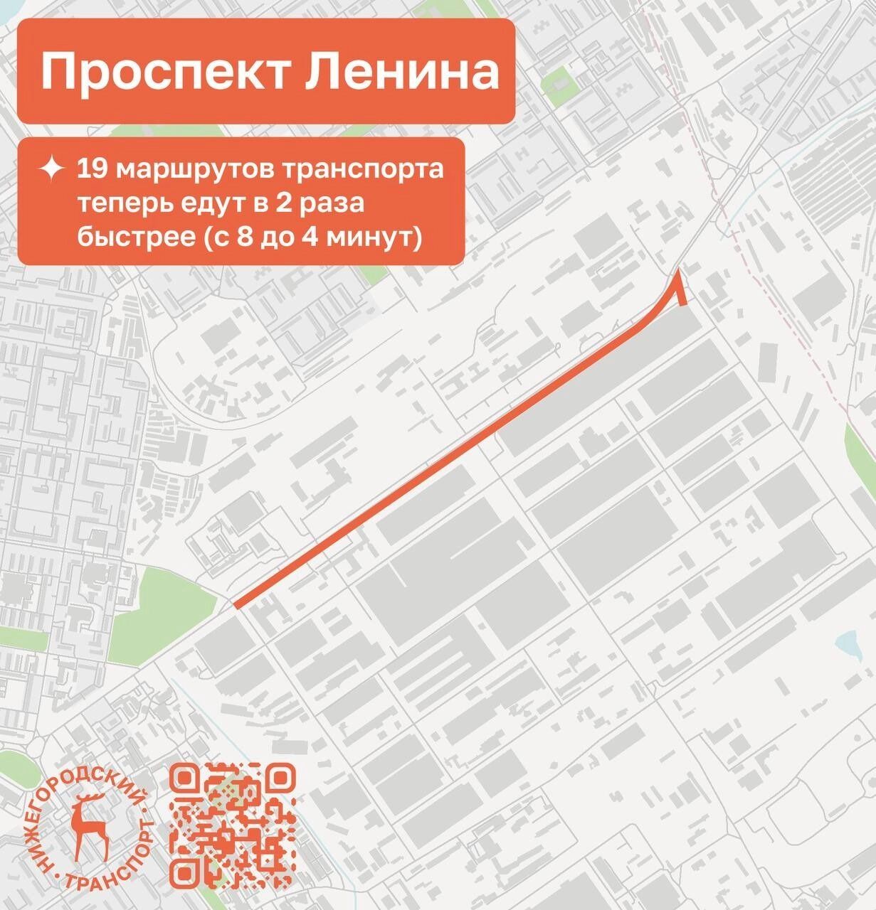Выделенная полоса на пр. Ленина
