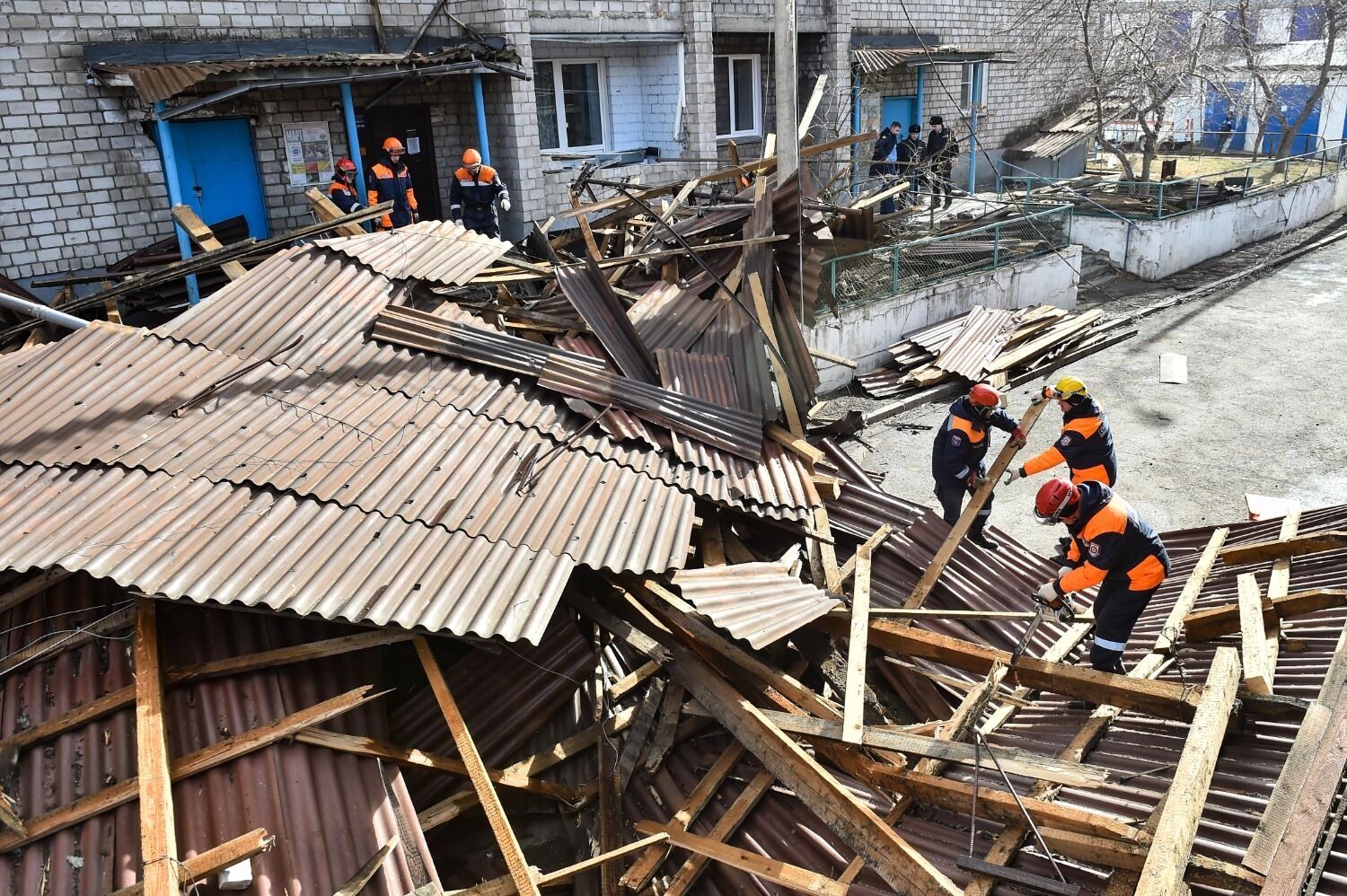 Ураганный ветер в Красноярске