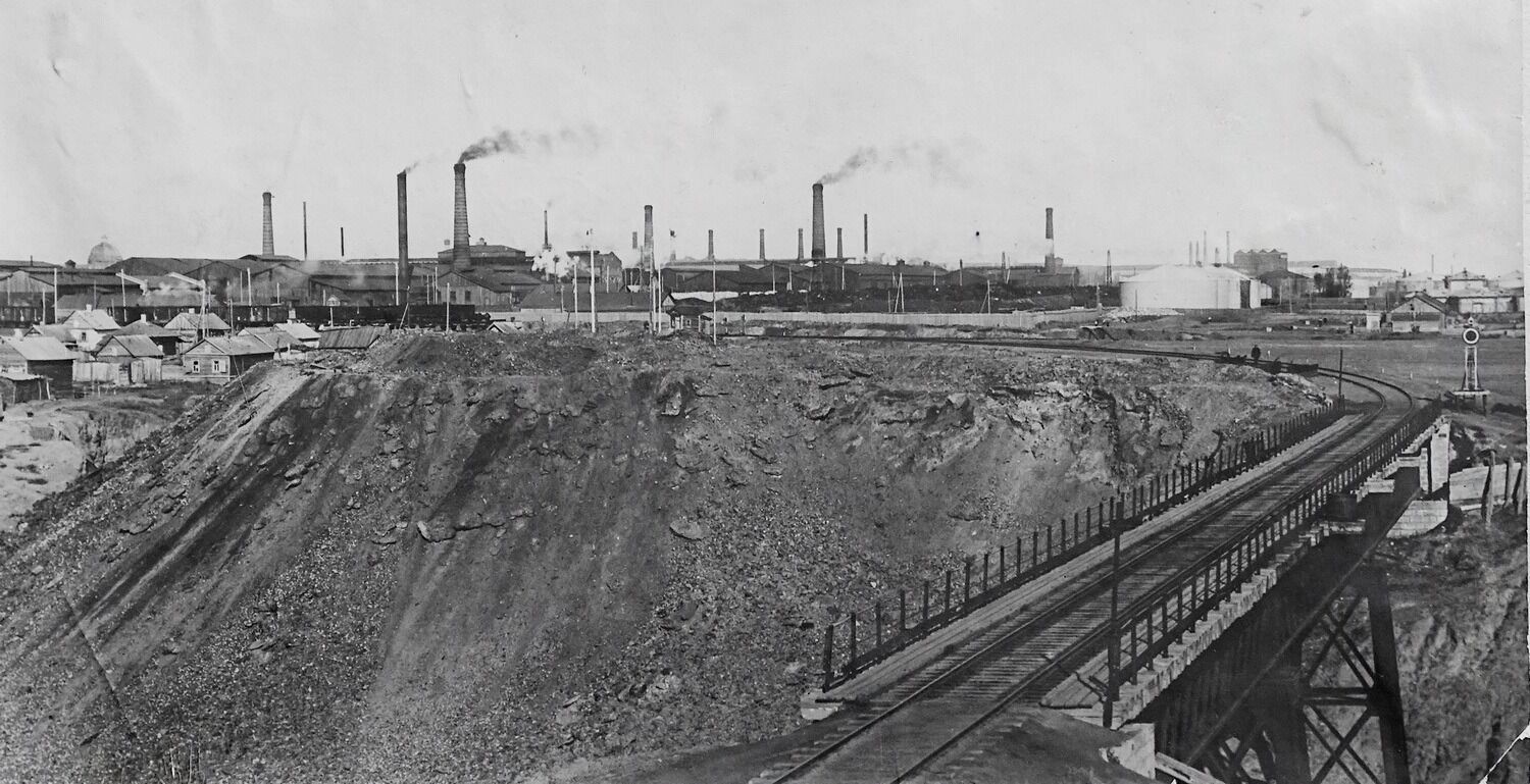 Вид на завод "Красный Октябрь" в 1920-е