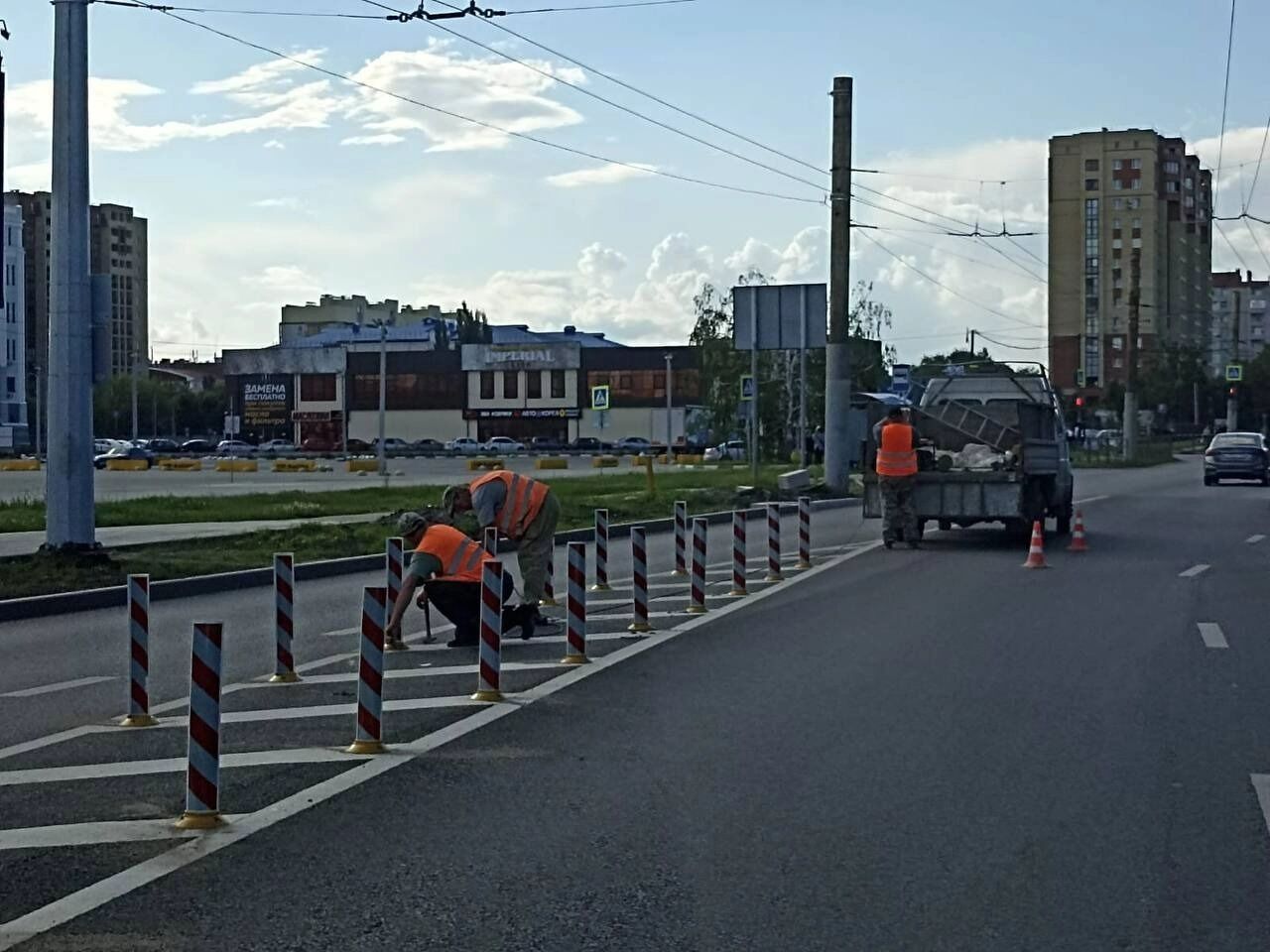 На бульваре Архитекторов устраняют недочеты