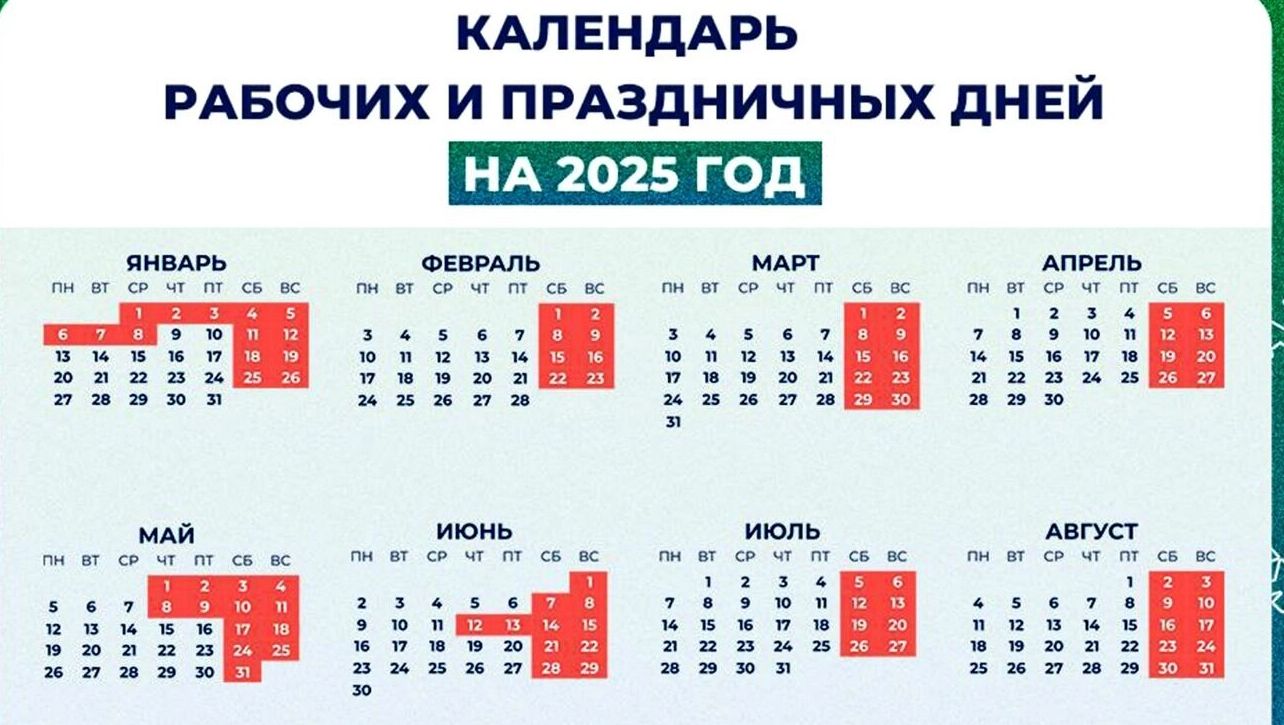 Производственный календарь на год правительство утверждает заранее