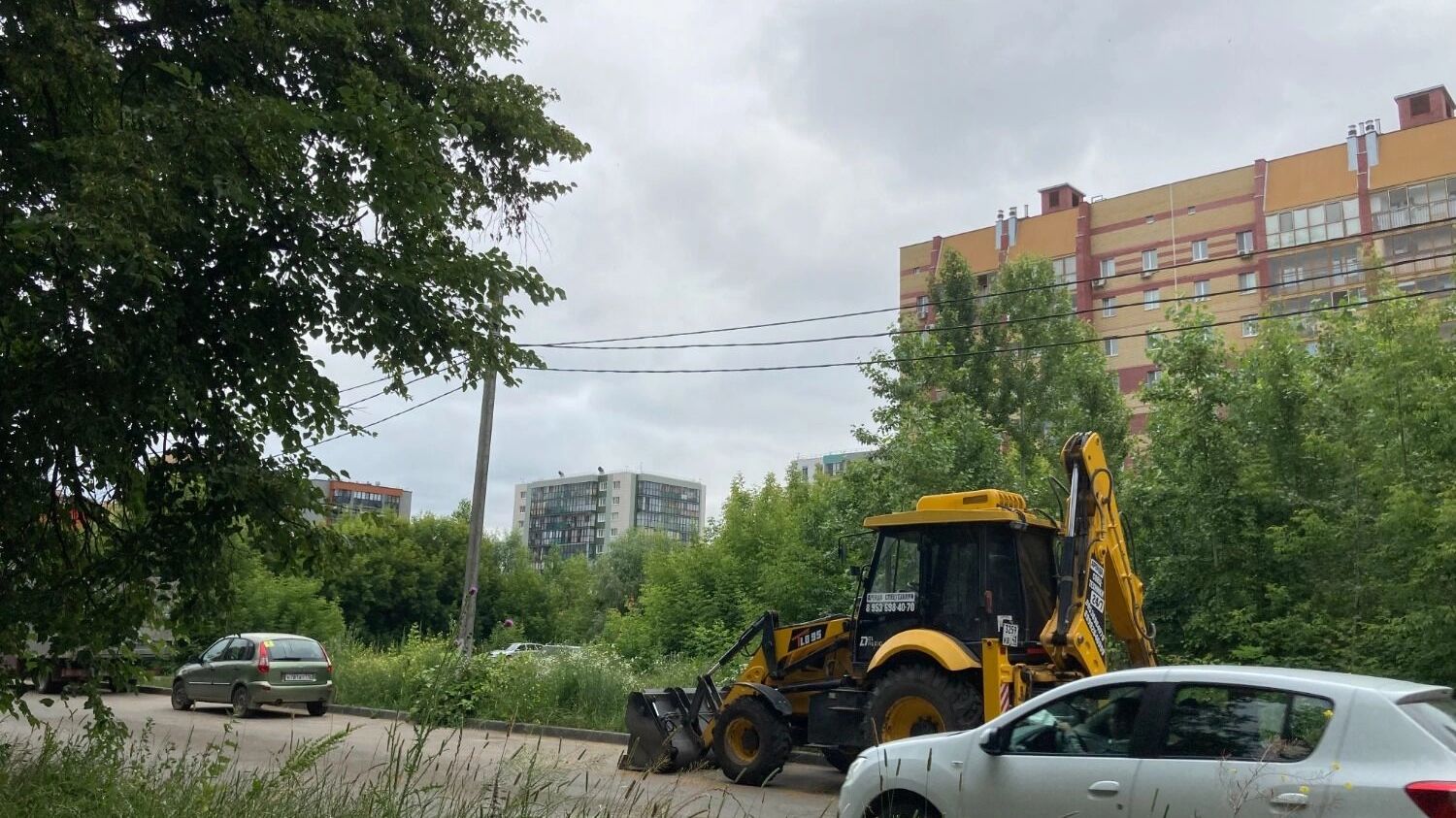 Дорога в Авиастроительном районе Казани