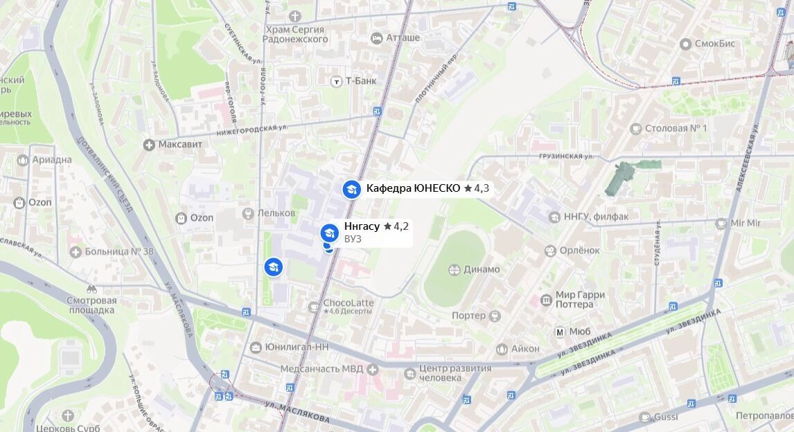 Где находятся учебные корпусы ННГАСУ